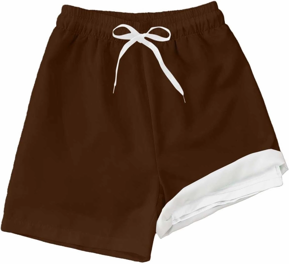 Boys Swim Trunks for 5-16 Years Compression Liner No Chafe Swimsuit Shorts Drawstring Swimwear Bathing Suit Shorts