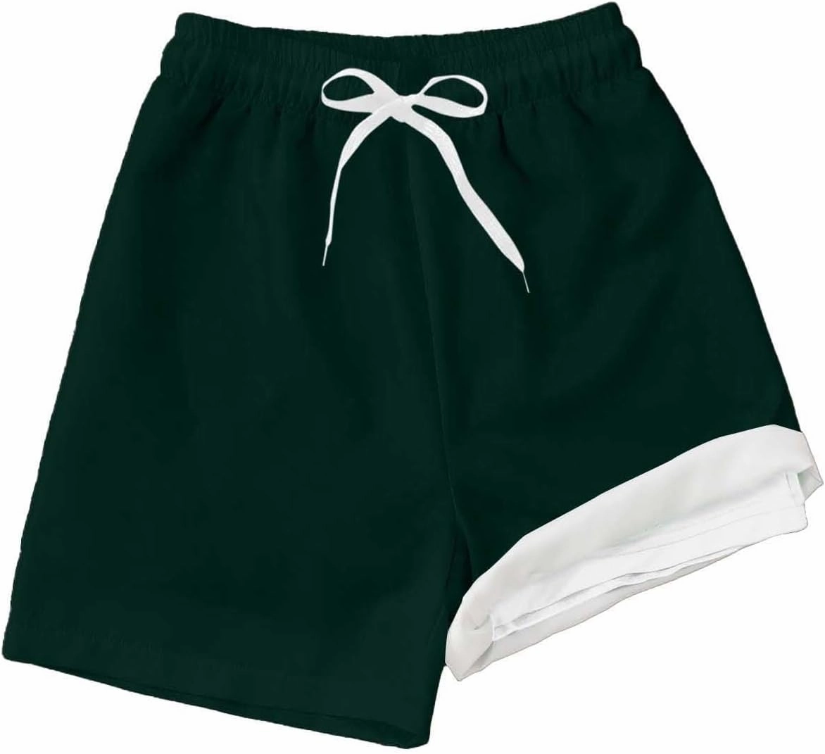 Boys Swim Trunks for 5-16 Years Compression Liner No Chafe Swimsuit Shorts Drawstring Swimwear Bathing Suit Shorts