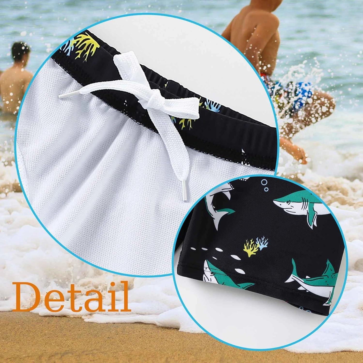 Boys Swim Trunks Quick Dry Board Shorts Swimwear Trunks Hawaii Beach Swimsuit Toddler Bathing Suit Bottom Kid 2-8Years