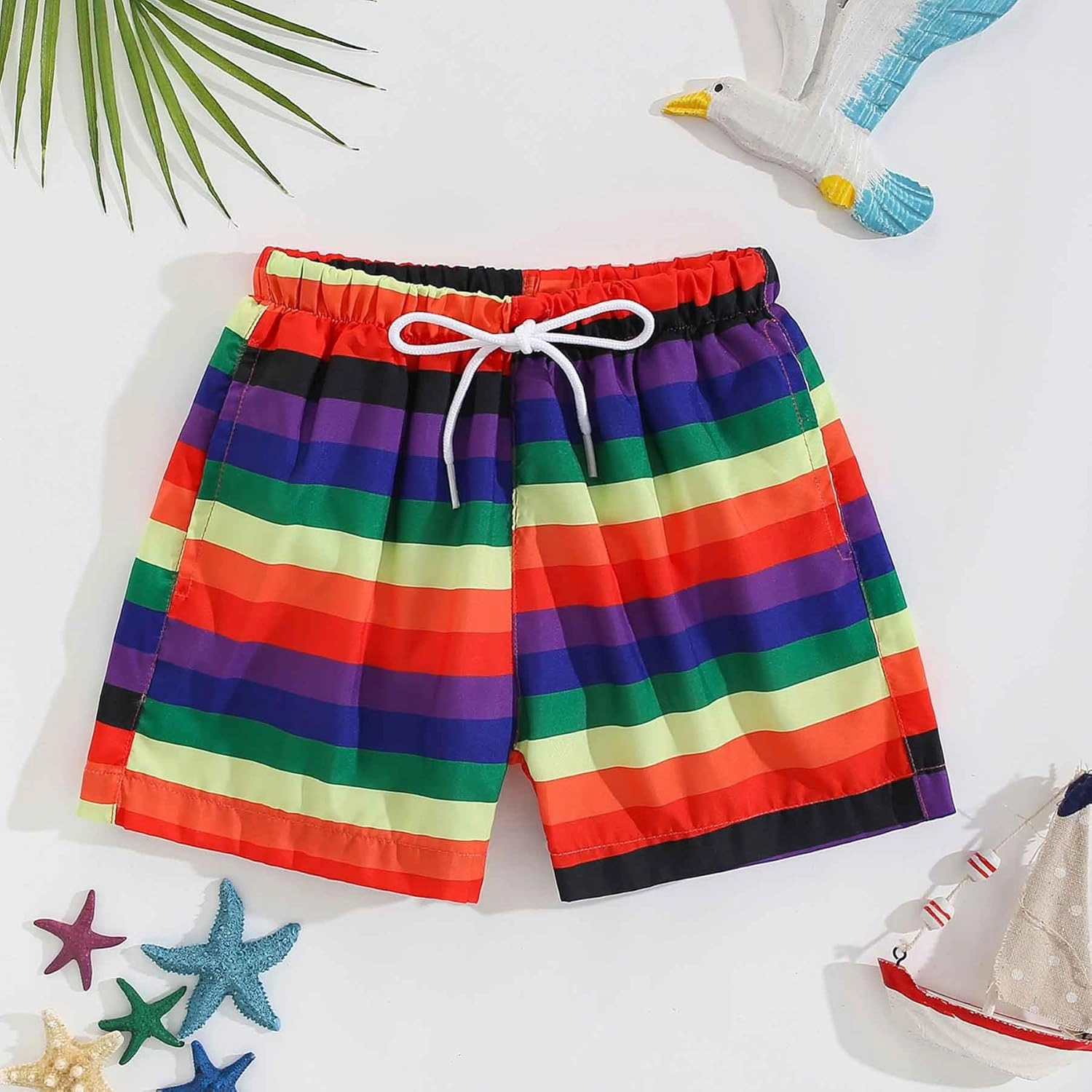 Boys Swim Trunks Quick Dry Swim Board Shorts Toddler Beach Lightweight Swimsuit Bottom for Kids 2-8Y