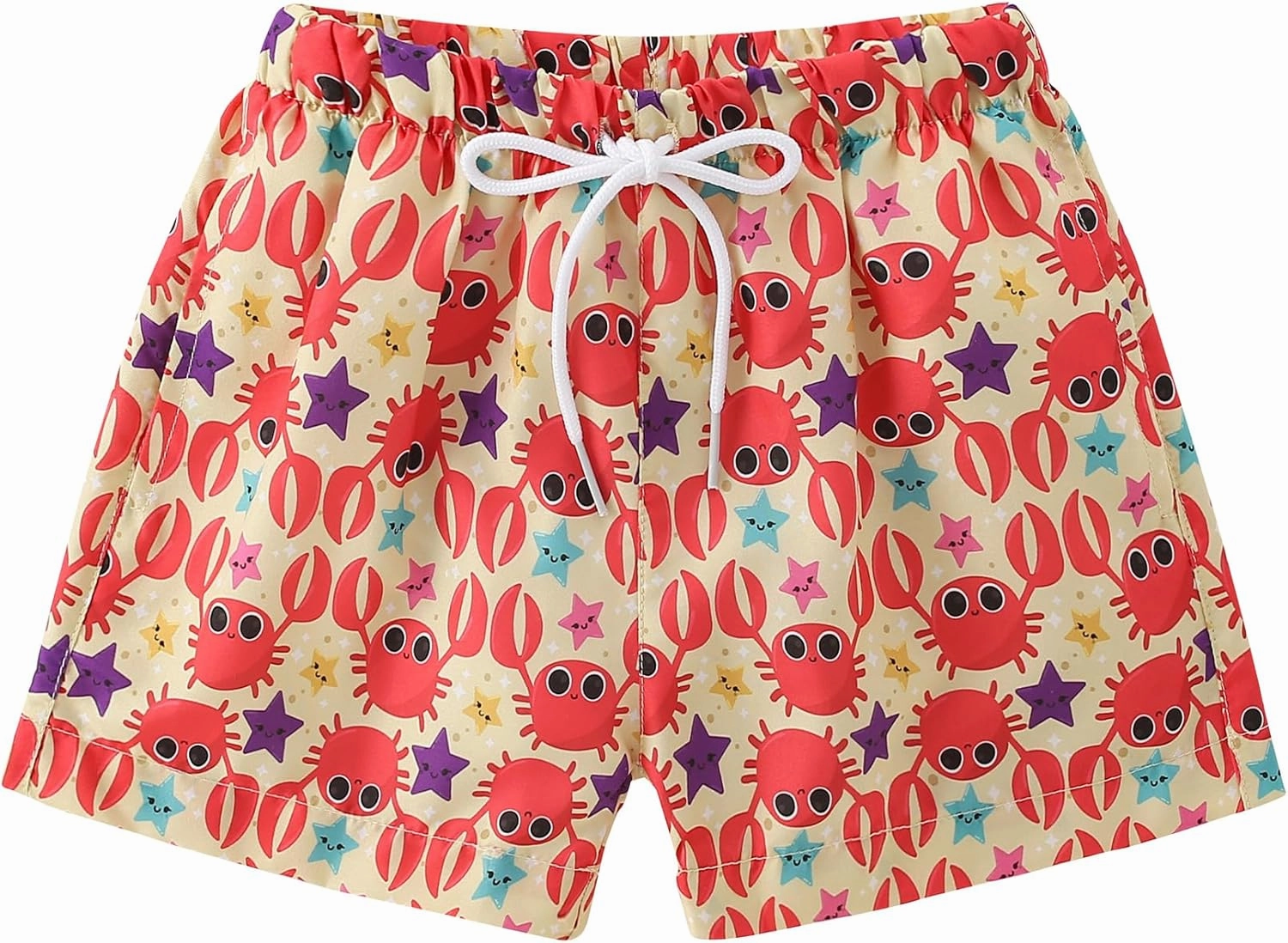 Boys Swim Trunks Toddler Broad Swim Shorts Quick Dry Kids Bathing Suit Boy Swimsuit Set with Pockets