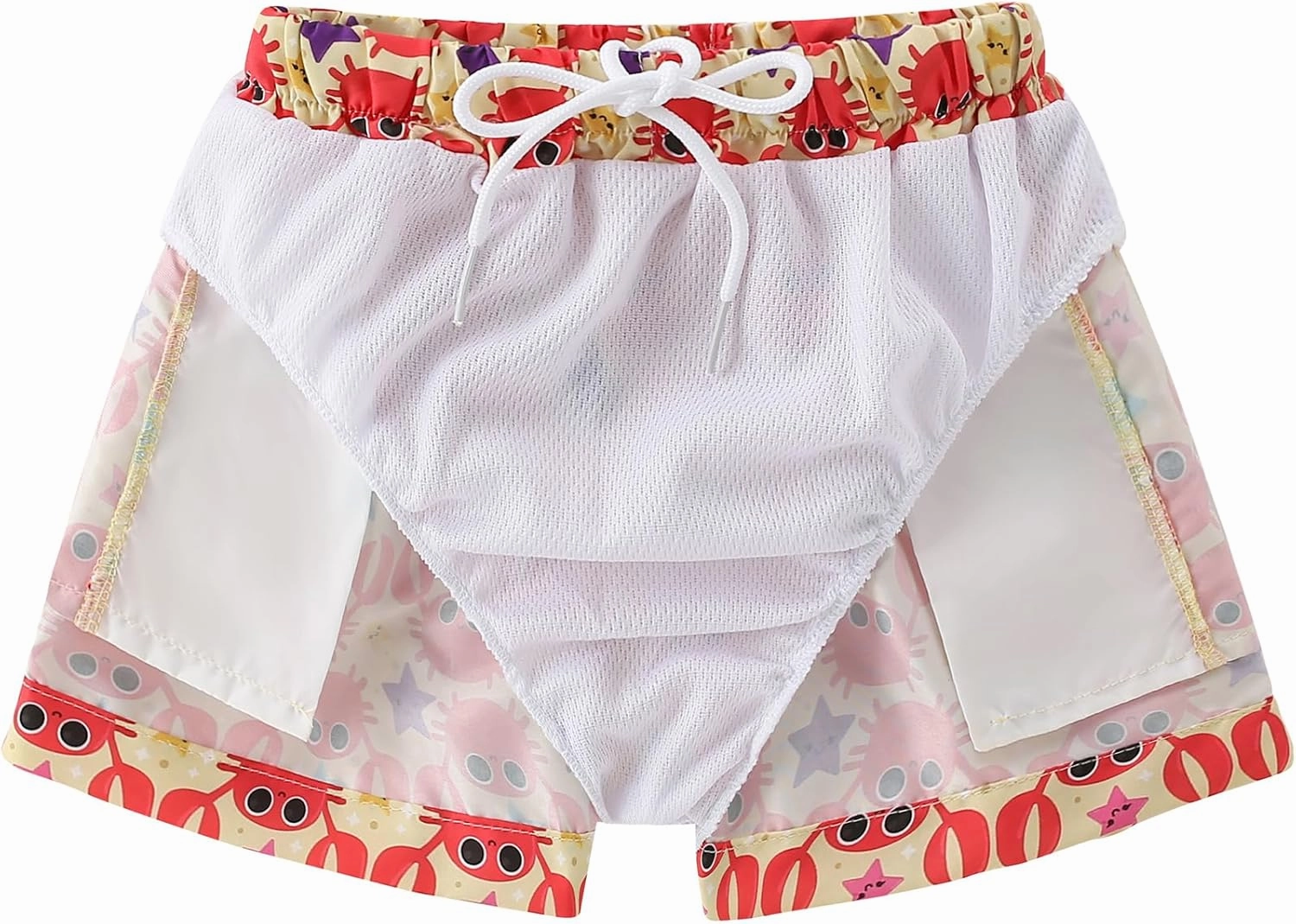 Boys Swim Trunks Toddler Broad Swim Shorts Quick Dry Kids Bathing Suit Boy Swimsuit Set with Pockets
