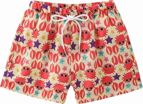 Boys Swim Trunks Toddler Broad Swim Shorts Quick Dry Kids Bathing Suit Boy Swimsuit Set with Pockets