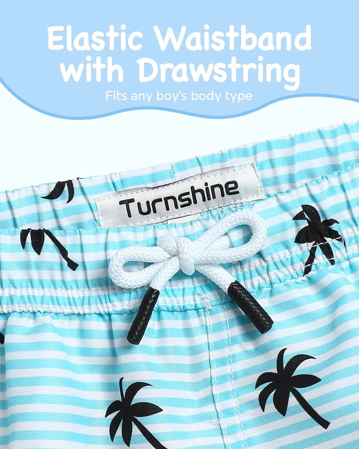 Boys Swim Trunks Toddler Swim Shorts with Mesh Lining Quick Dry Board Shorts Kids Bathing Suits Swimwear for 2-16T