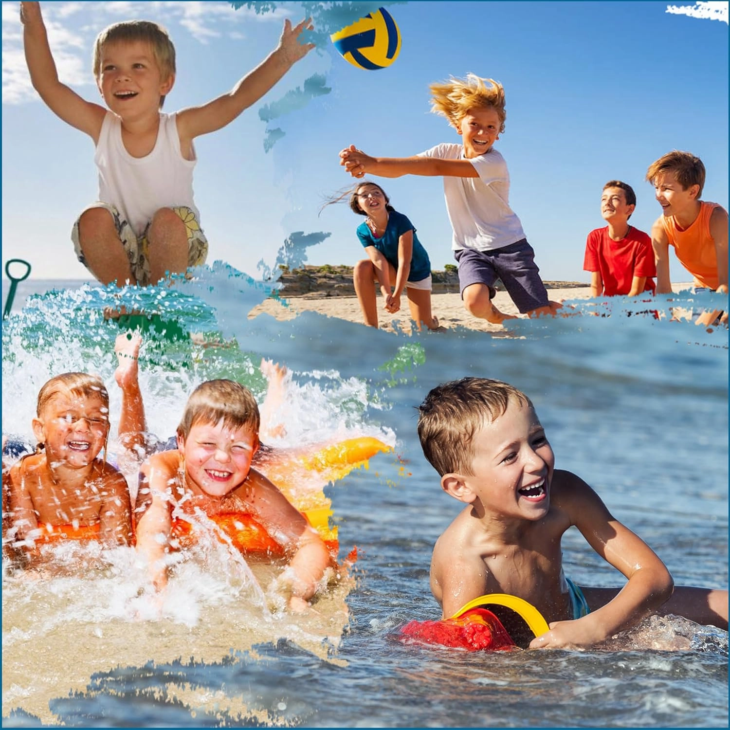 Boys Swim Trunks with Compression Liner Boys Stretch Swim Shorts Quick Dry 2 in 1 Beach Shorts 4-17 Y
