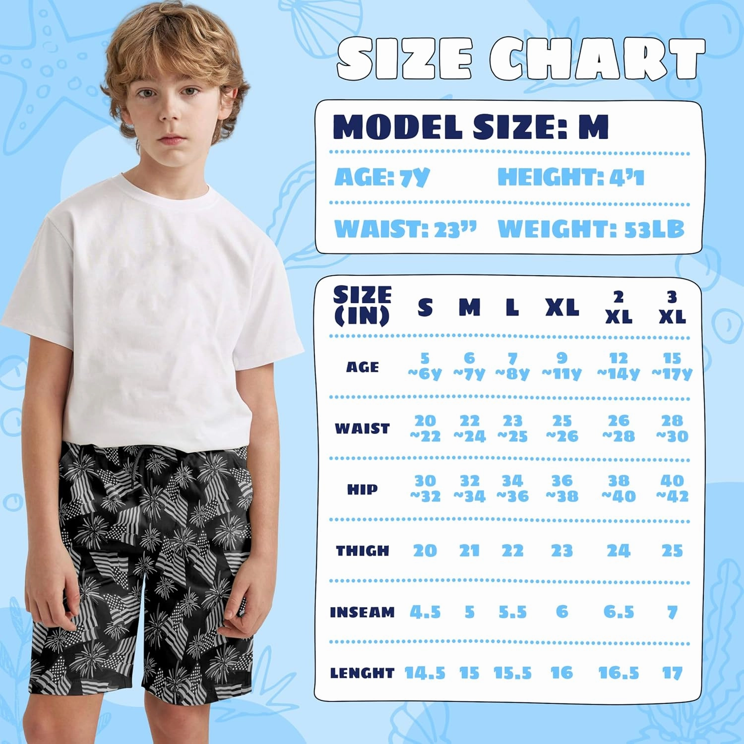 Boys Swim Trunks with Compression Liner Boys Stretch Swim Shorts Quick Dry 2 in 1 Beach Shorts 4-17 Y