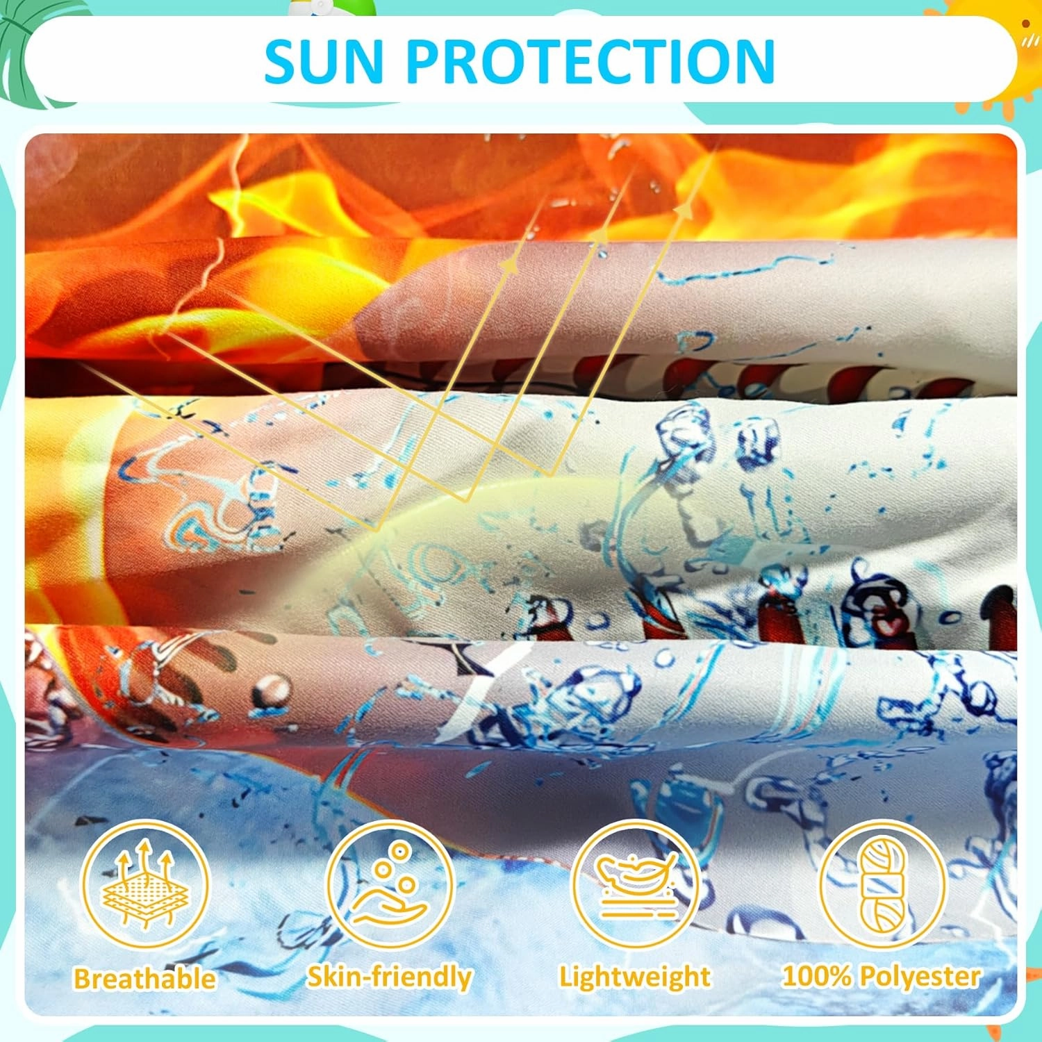Boys Swim Trunks with Compression Liner for 7-16 Years,Quick-Dry Swim Shorts for Kids Teen,Sun Protection Swimming Trunks