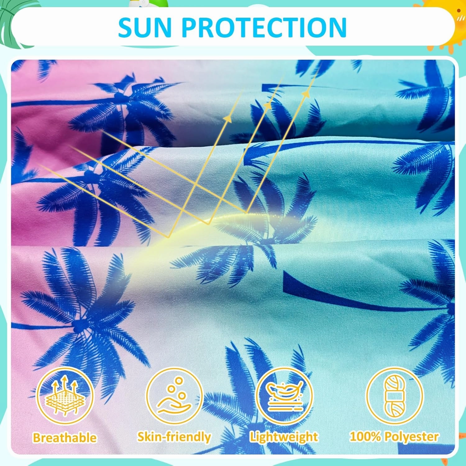 Boys Swim Trunks with Compression Liner for 7-16 Years,Quick-Dry Swim Shorts for Kids Teen,Sun Protection Swimming Trunks
