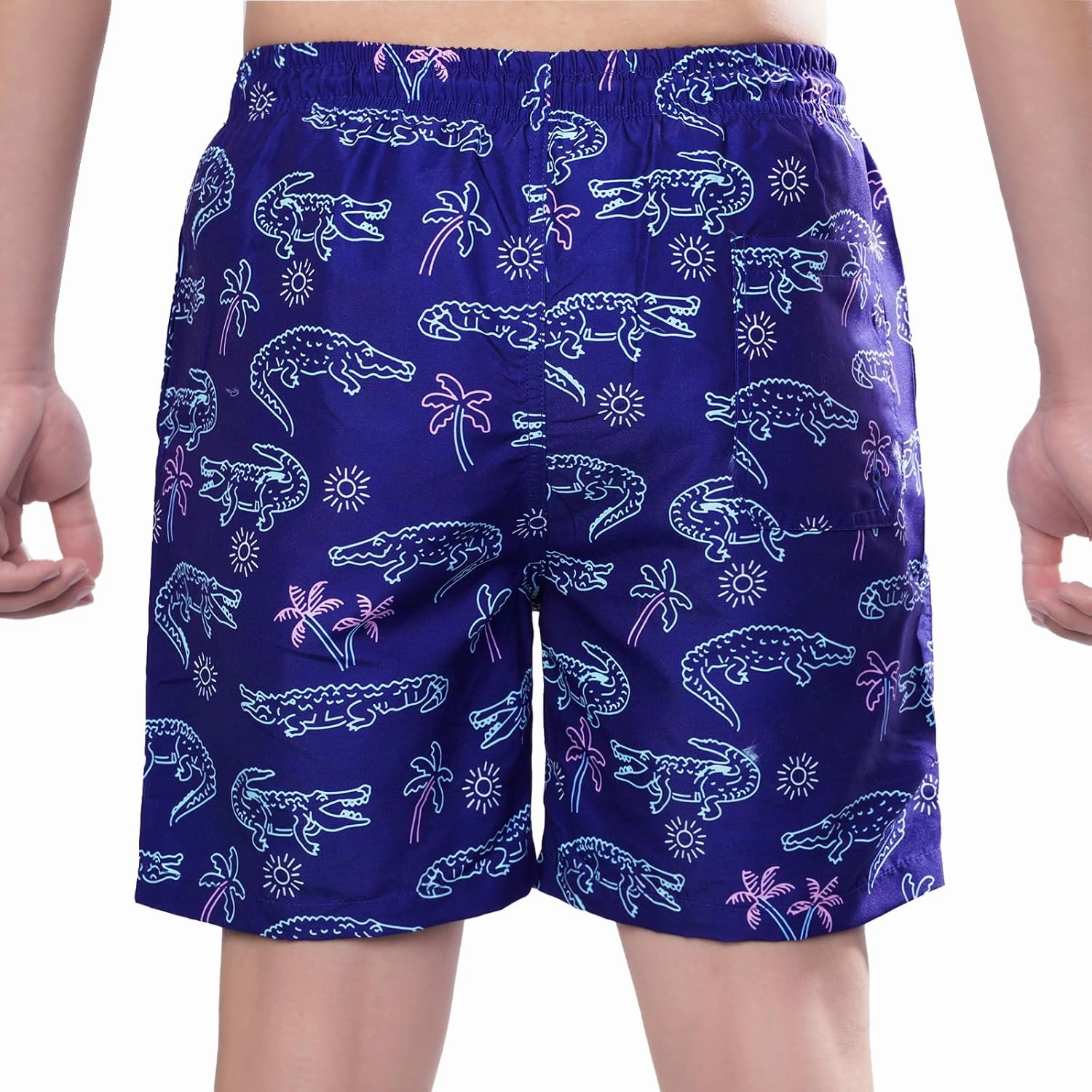 Boys Swim Trunks with Compression Liner Swim Shorts Quick Dry Swimming Trunks with Pockets 5-18 Years