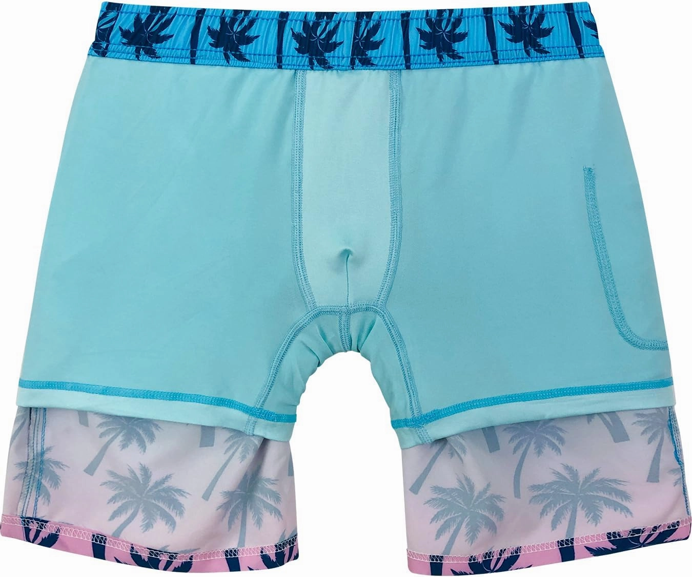Boys Swimming Trunks with Compression Liner 2 in 1 Quick-Dry Swim Board Shorts with Pockets