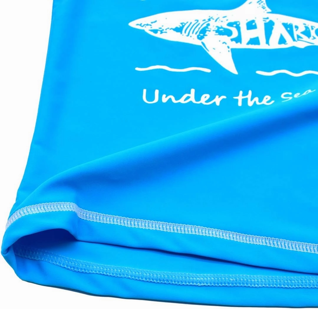 Boys Two Piece Rash Guard Swimsuits Kids Short Sleeve Sunsuit Swimwear Sets
