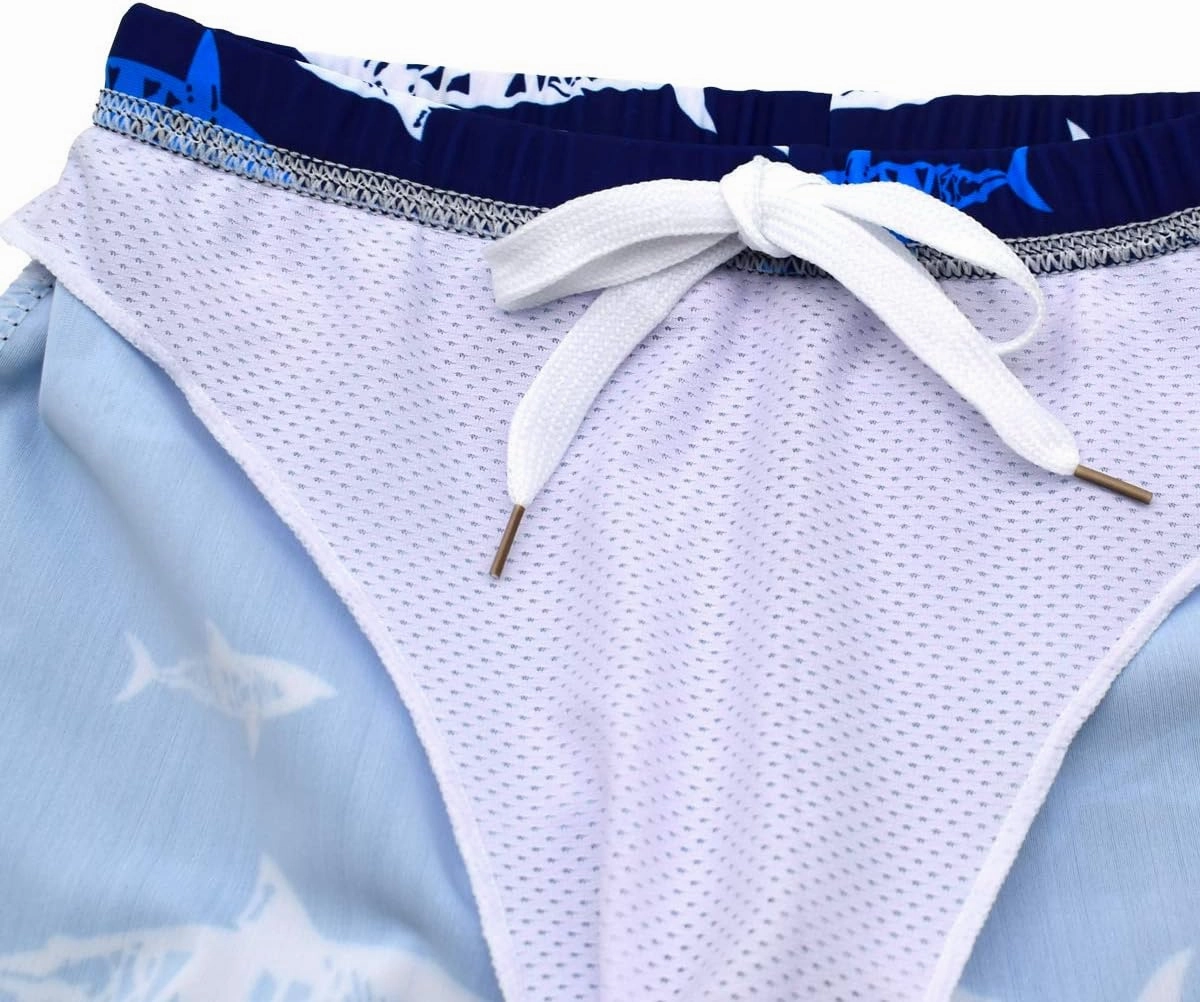 Boys Two Piece Rash Guard Swimsuits Kids Short Sleeve Sunsuit Swimwear Sets