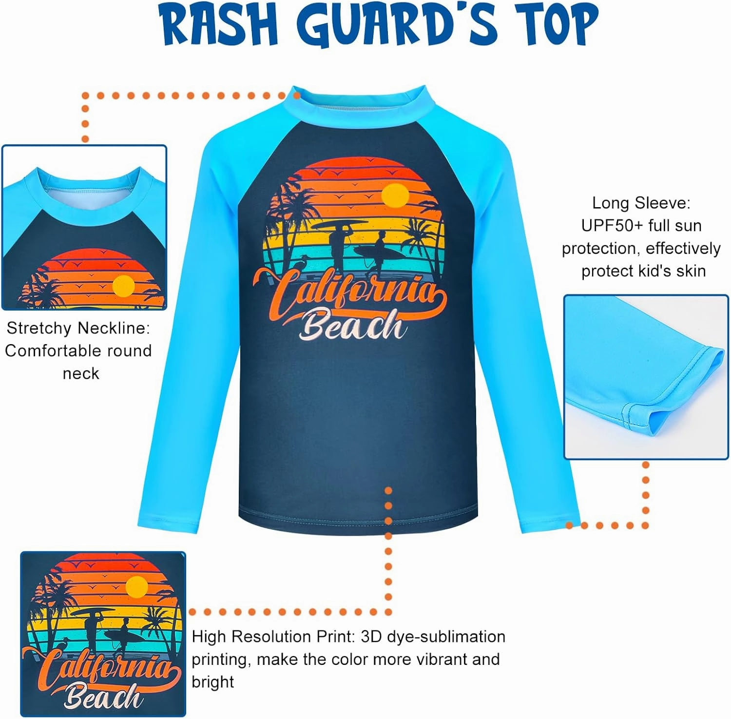 Boys Two Piece Rash Guard Swimsuits Kids Short Sleeve Swimwear Sets Quick Dry Bathing Suit 3-10 Years