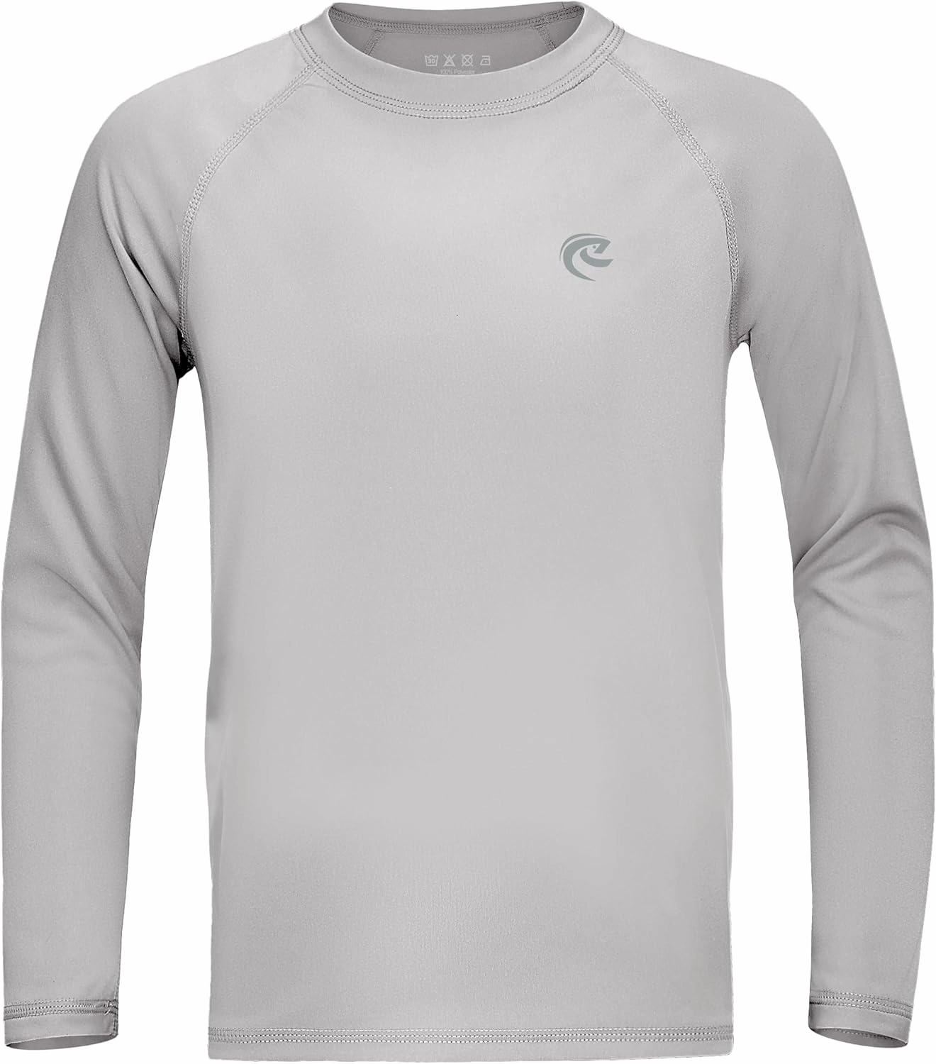 Boys UPF 50  Swim Shirt Long Sleeve, 1 or 2 Pack UV Sun Protection Rash Guard, Youth Kids SPF Water Shirts for Beach Surf