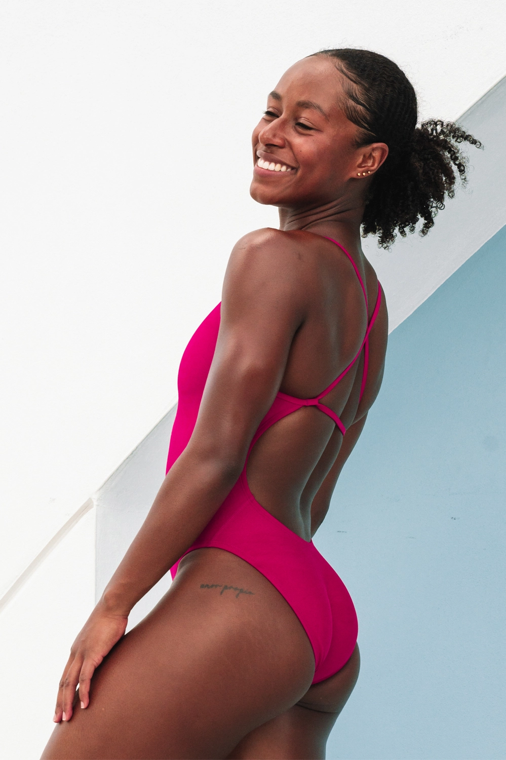 Brandon 2 One Piece Swimsuit - Dragon Fruit