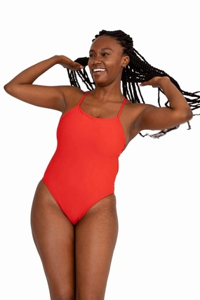 Brandon 2 One Piece Swimsuit - Strawberry