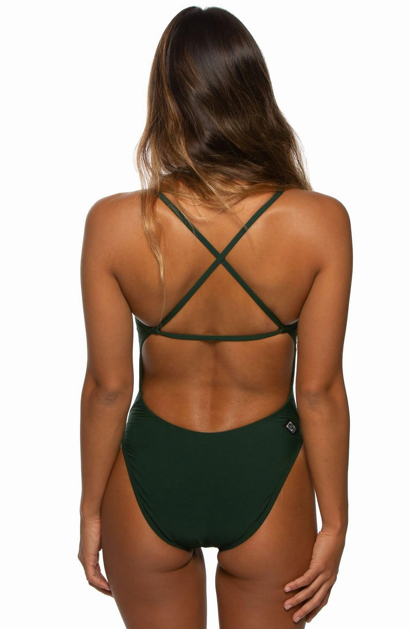 Brandon One Piece Swimsuit - Pine