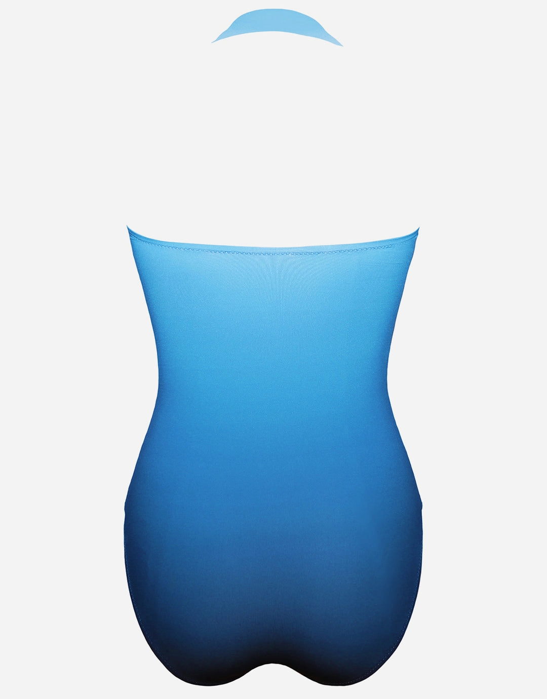Brasil Ruched Bandeau Swimsuit - Blue Ombre