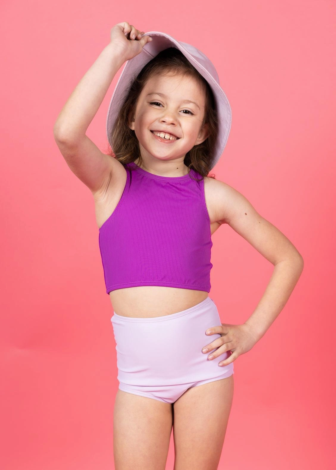 Bright Lilac | Mini High-Waisted Bottoms