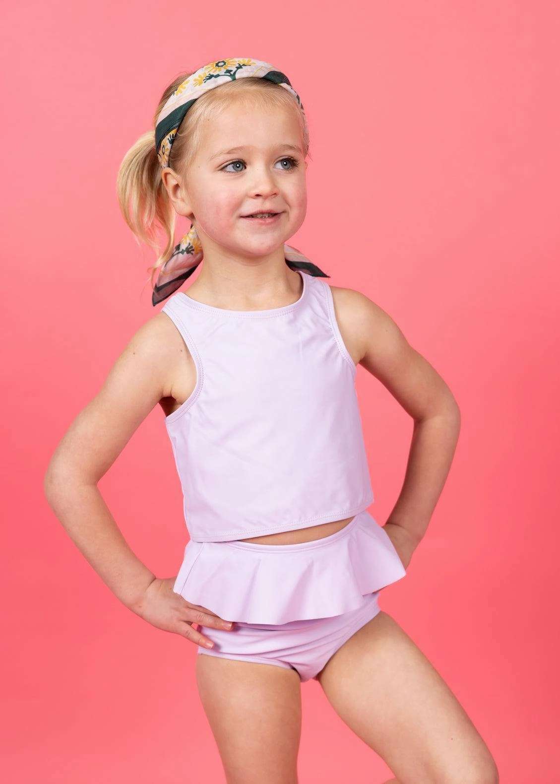Bright Lilac | Mini Racer Back Top