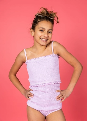 Bright Lilac | Youth Smocked Bottoms