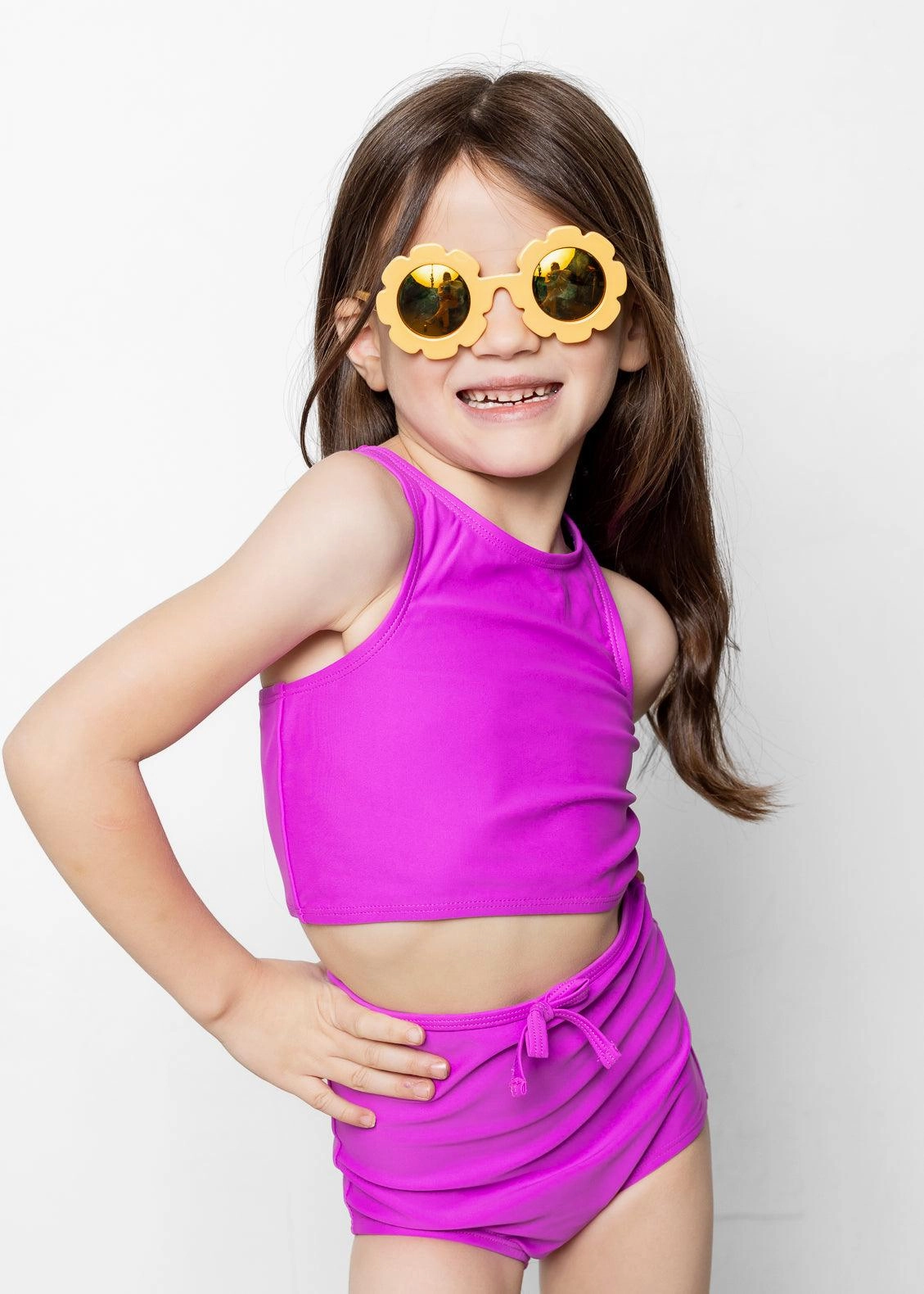 Brilliant Violet | Mini Bow Bottoms
