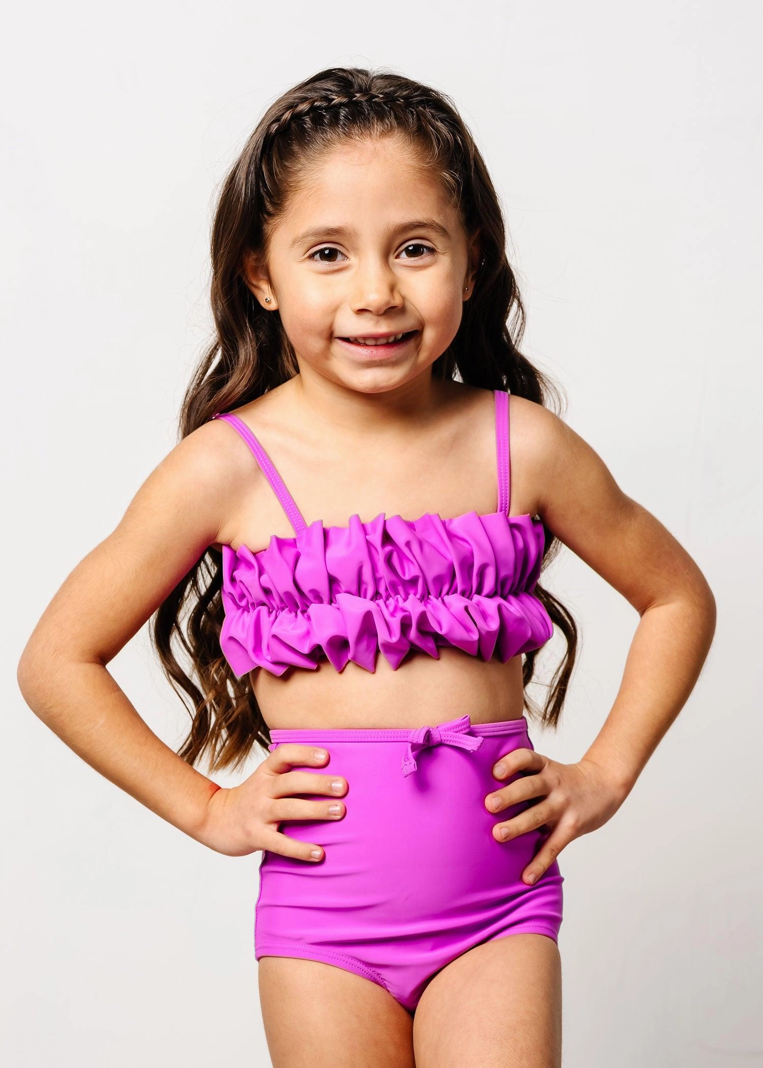 Brilliant Violet | Mini Bow Bottoms