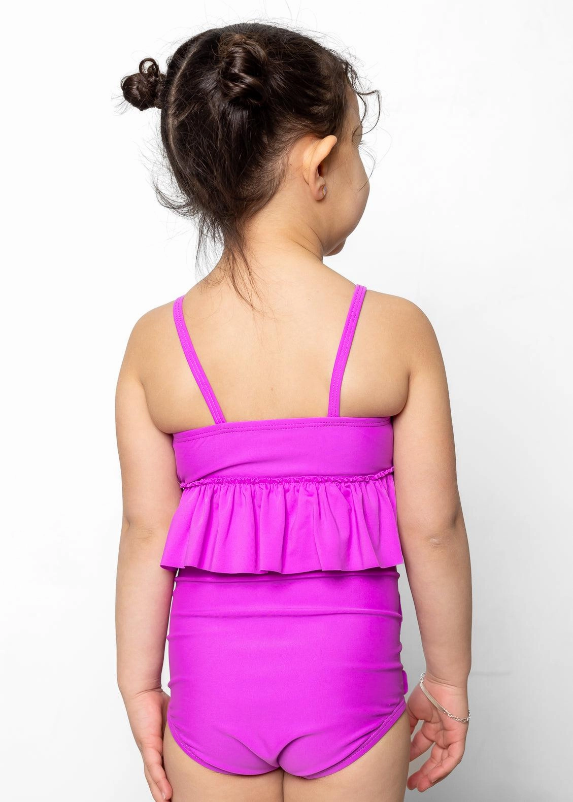 Brilliant Violet | Mini Down in Front Ruffle Bottoms