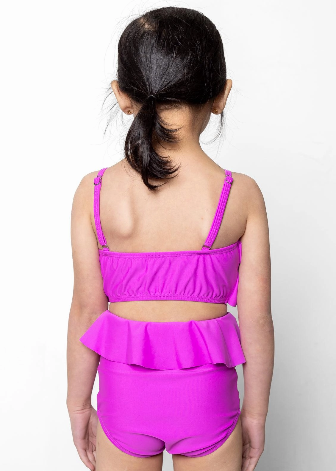 Brilliant Violet | Mini Oversized Ruffle Top