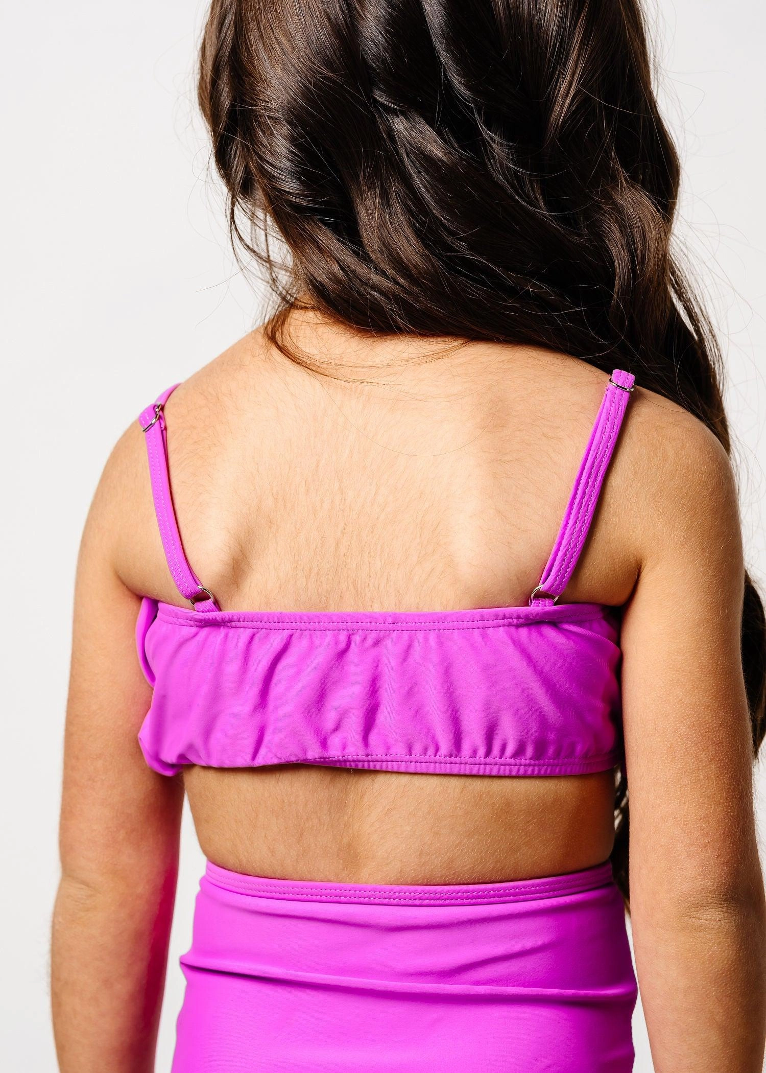 Brilliant Violet | Mini Oversized Ruffle Top