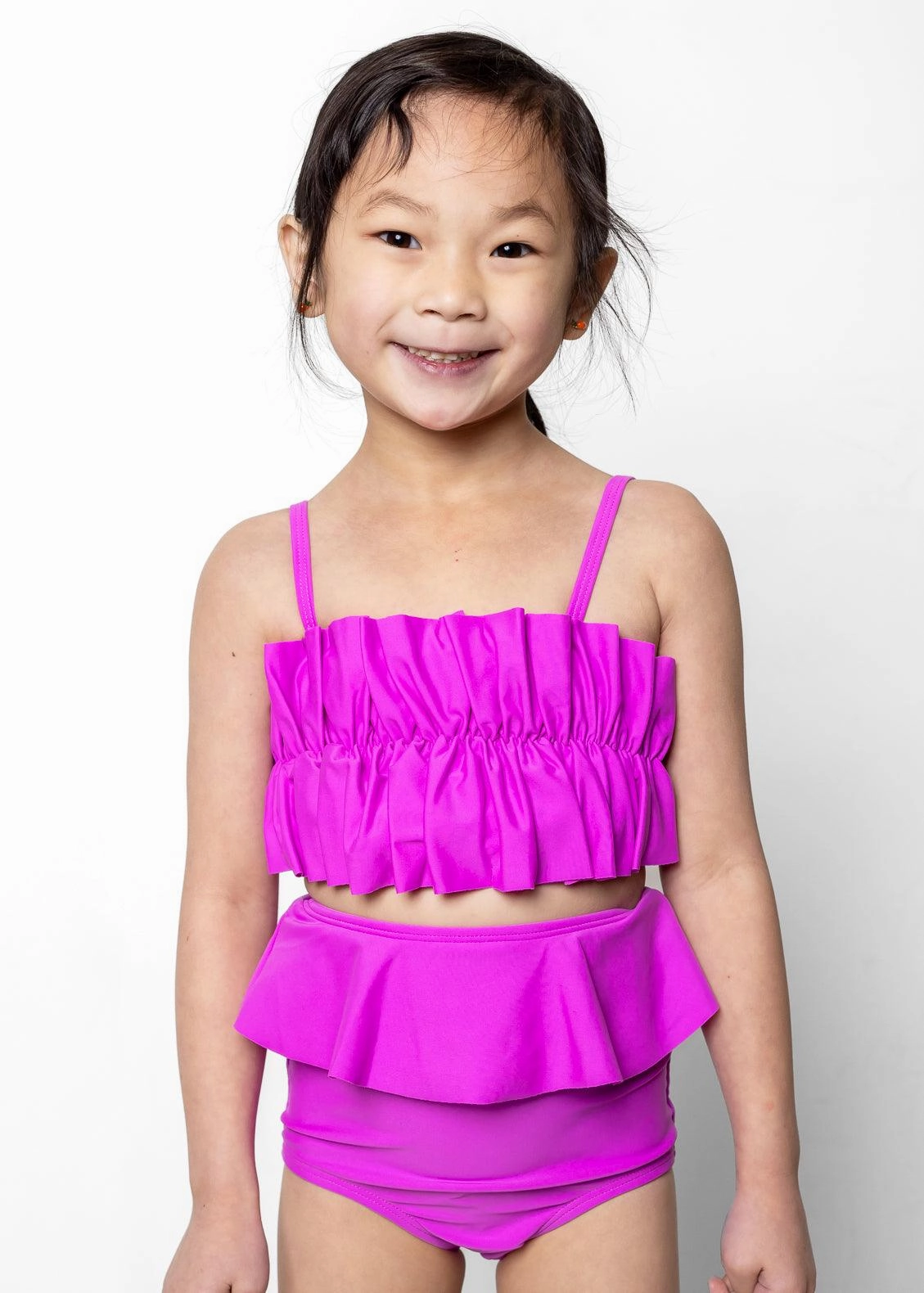 Brilliant Violet | Mini Peplum Bottoms