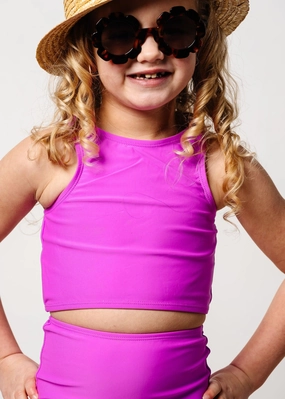 Brilliant Violet | Mini Racer Back Top