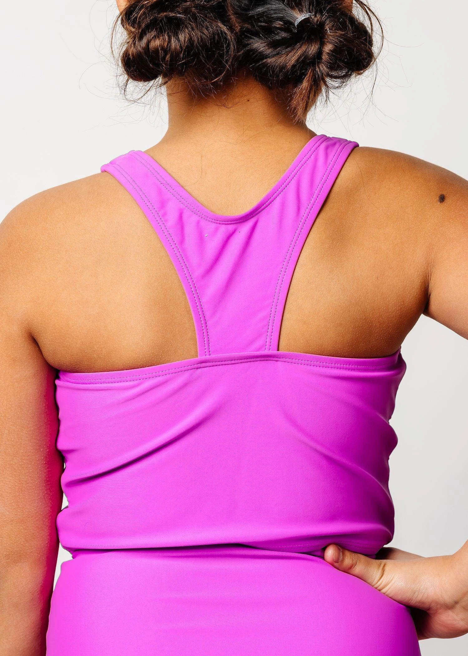 Brilliant Violet | Youth Racer Back Top