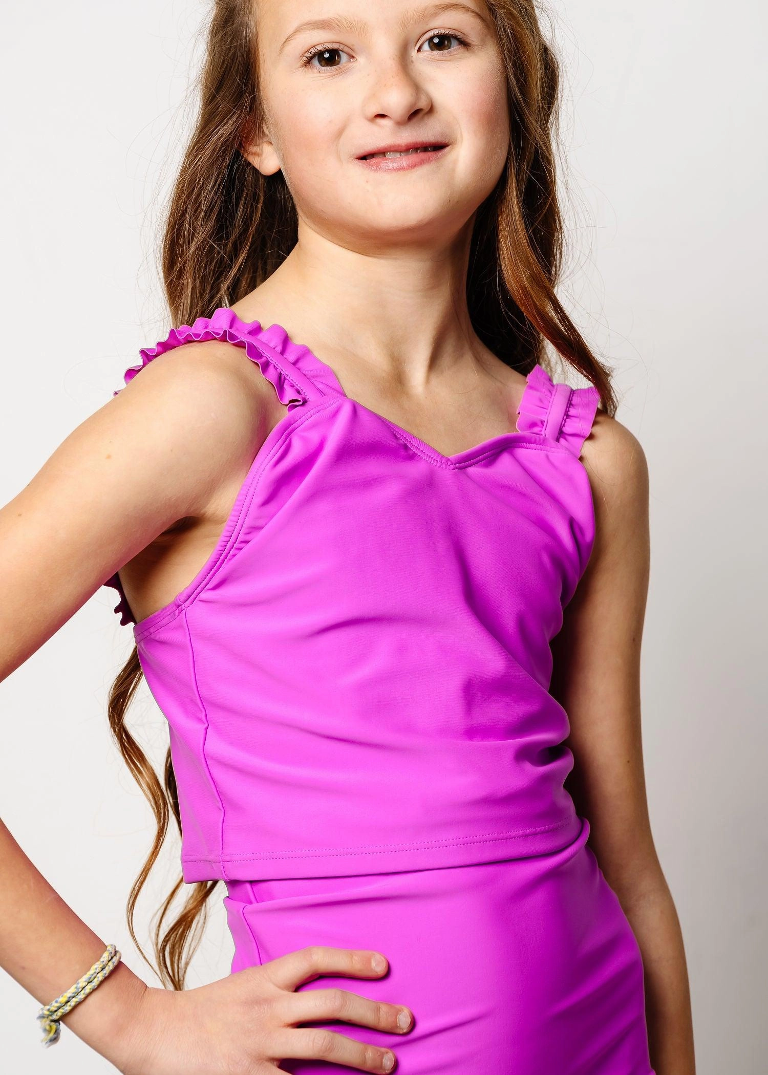 Brilliant Violet | Youth Ripple Top