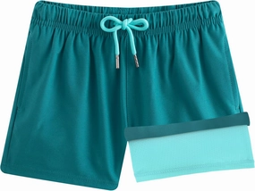 BRISIRA Boys Swim Trunks Bathing Suit Compression Boxer Brief Liner Anti-Chafe Swimsuit Swim Shorts Toddler Kids Youth Teen