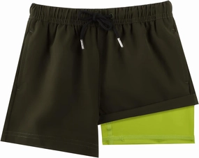 BRISIRA Boys Swim Trunks Bathing Suit Compression Boxer Brief Liner Swim Shorts Swimsuit Anti-Chafe Toddler Kids Youth Teen