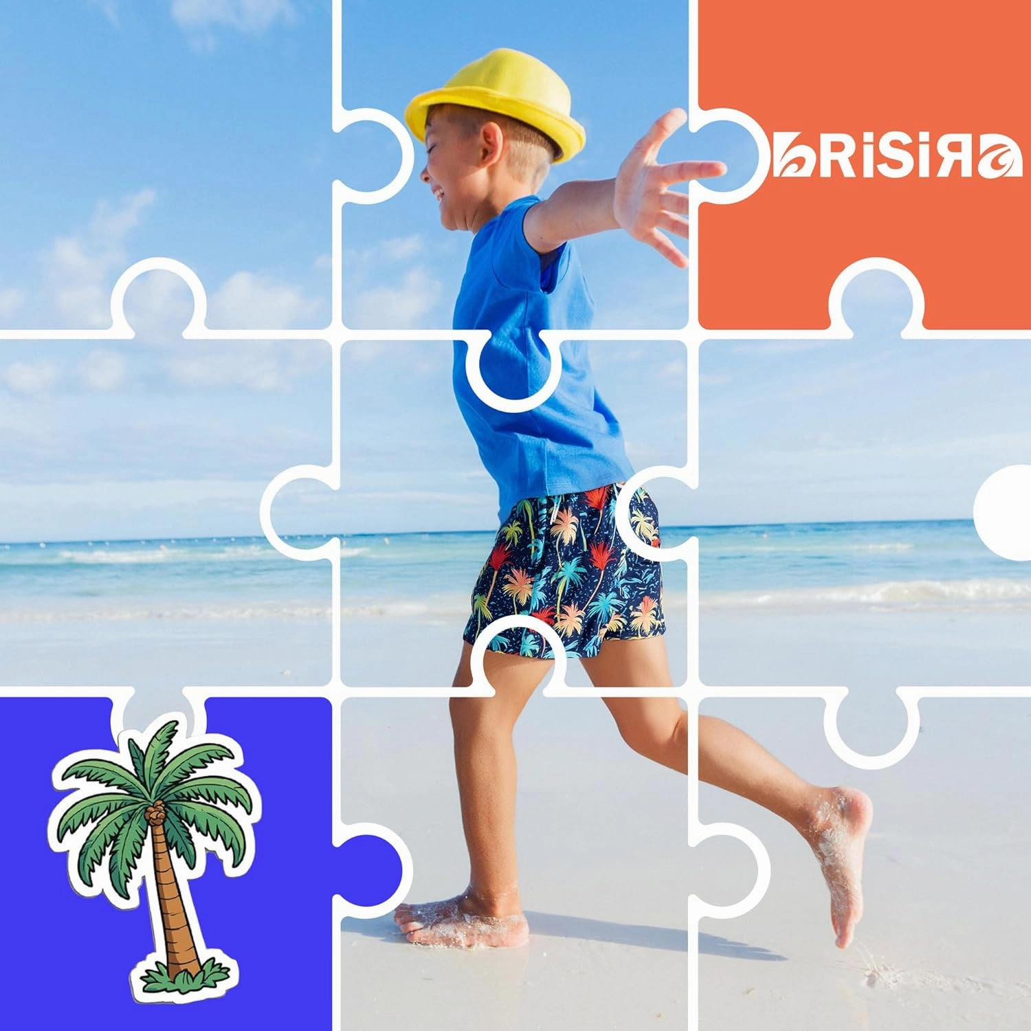 BRISIRA Boys Swim Trunks Swim Shorts with Compression Liner Stretch Bathing Suit Swimsuit Toddler Kids Youth Teen Quick Dry