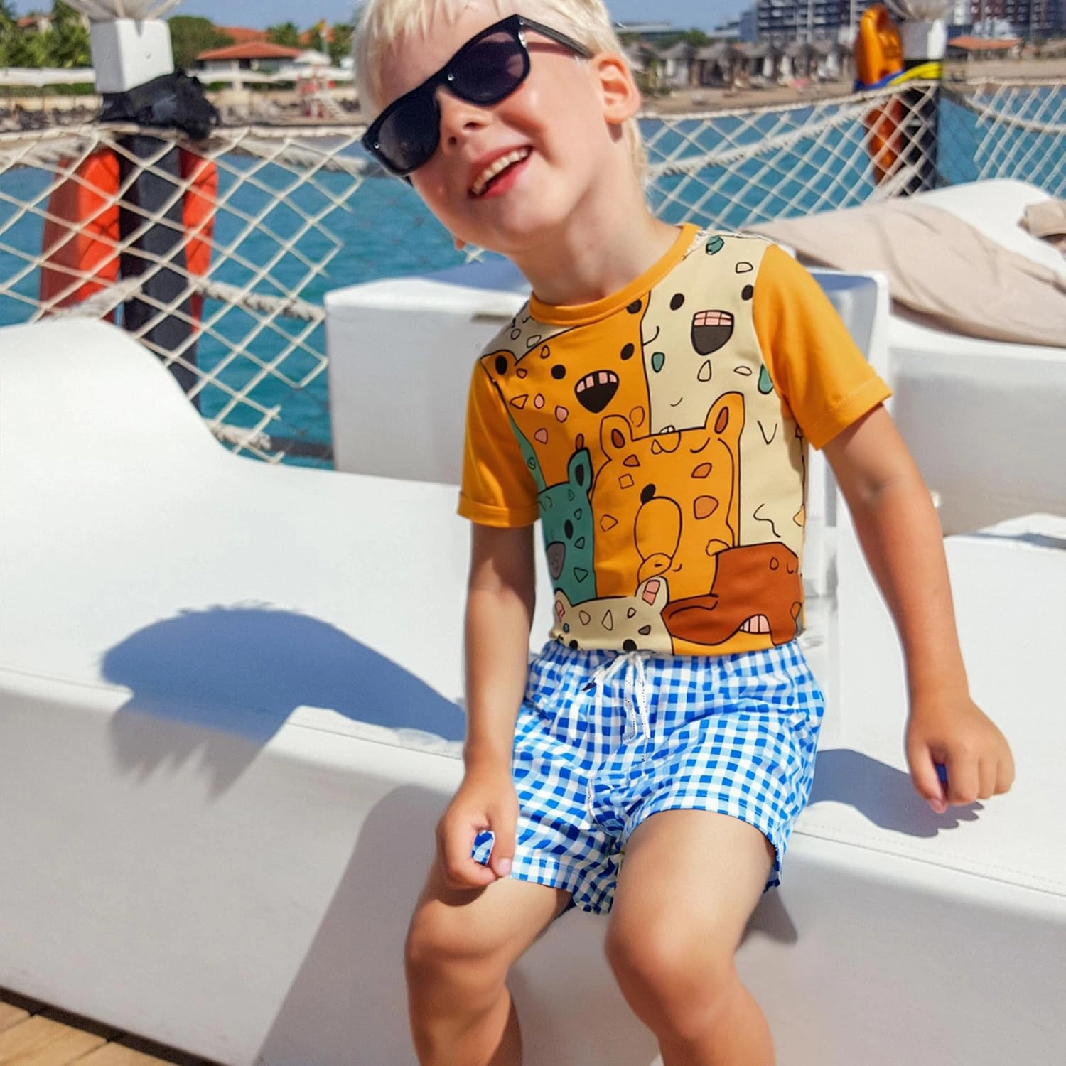 BRISIRA Toddler Boys Swim Trunks Swimsuit Boys Bathing Suit Compression Boxer Brief Liner Anti-Chafe Little Kids Baby 12m-5t