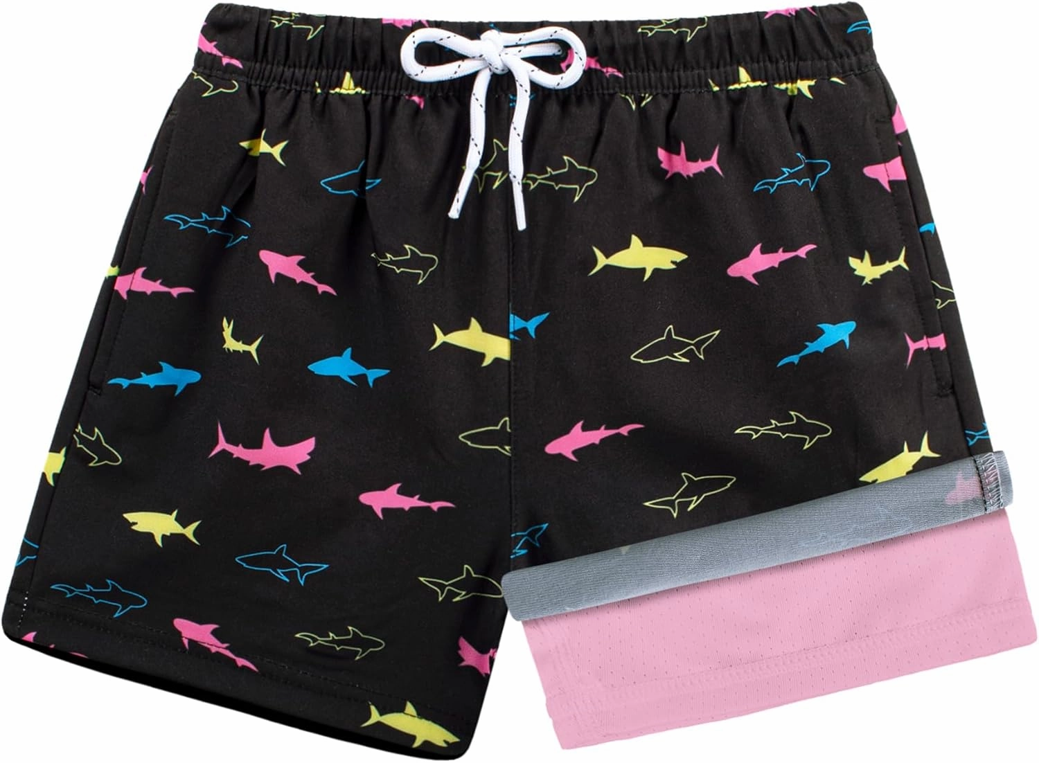 BRISIRA Toddler Boys Swim Trunks Swimsuit Boys Bathing Suit Compression Boxer Brief Liner Anti-Chafe Little Kids Baby 12m-5t