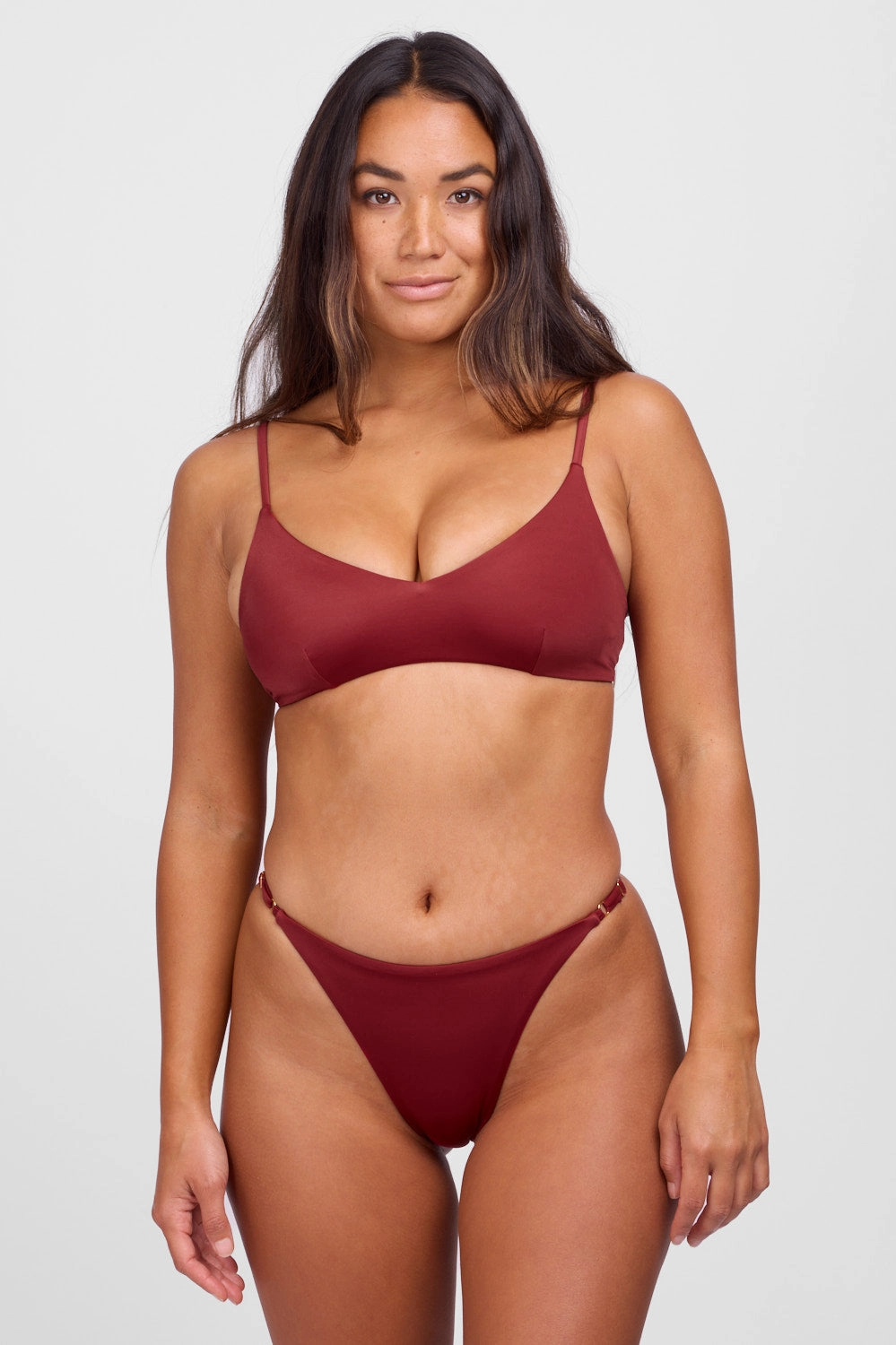 Brooklyn Bikini Bottom - Garnet