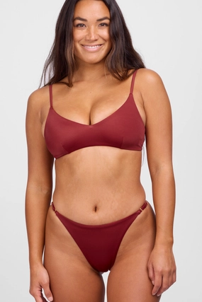 Brooklyn Bikini Bottom - Garnet