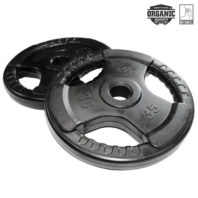 35lb Virgin Rubber Grip Olympic Plate, Core and Abs