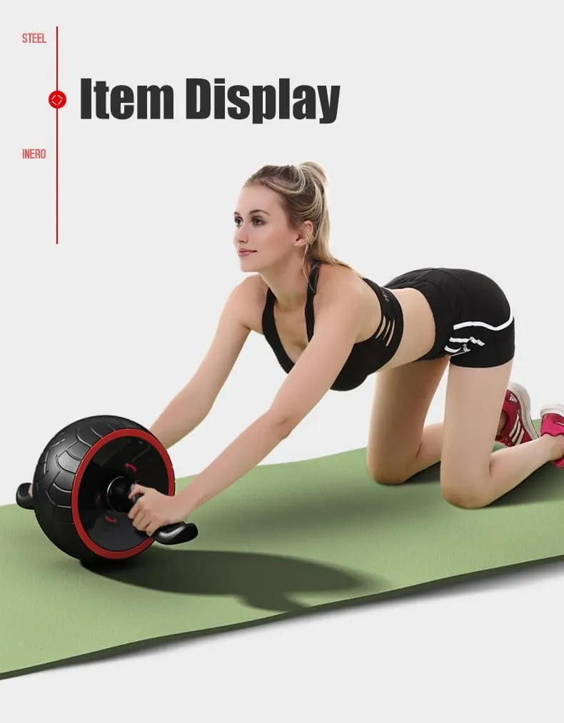 Ergonomic Handle Ab Roller, Core and Abs, Barbells, Lifting straps for gym