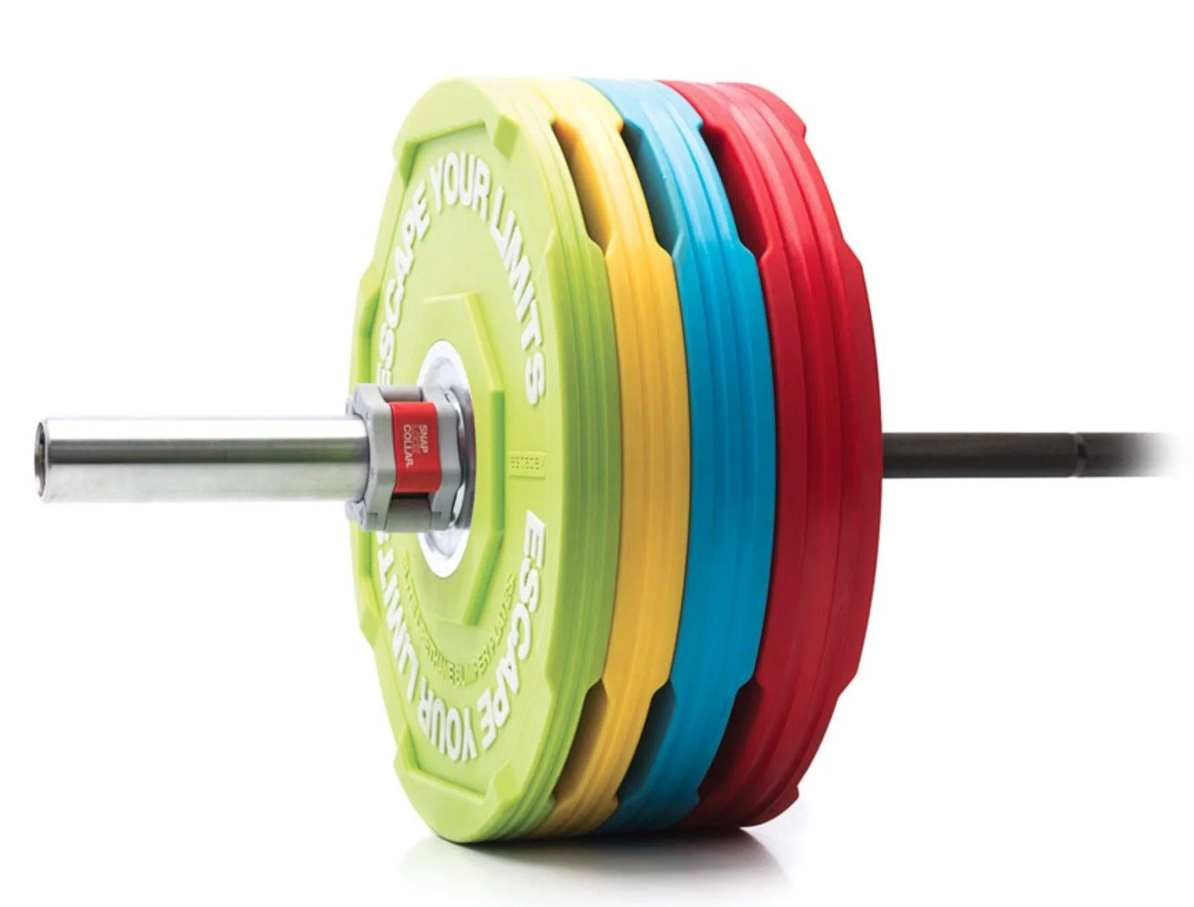 Escape Elite Urethane Bumper Plates Up to 25Kg, Clearance exercise machines