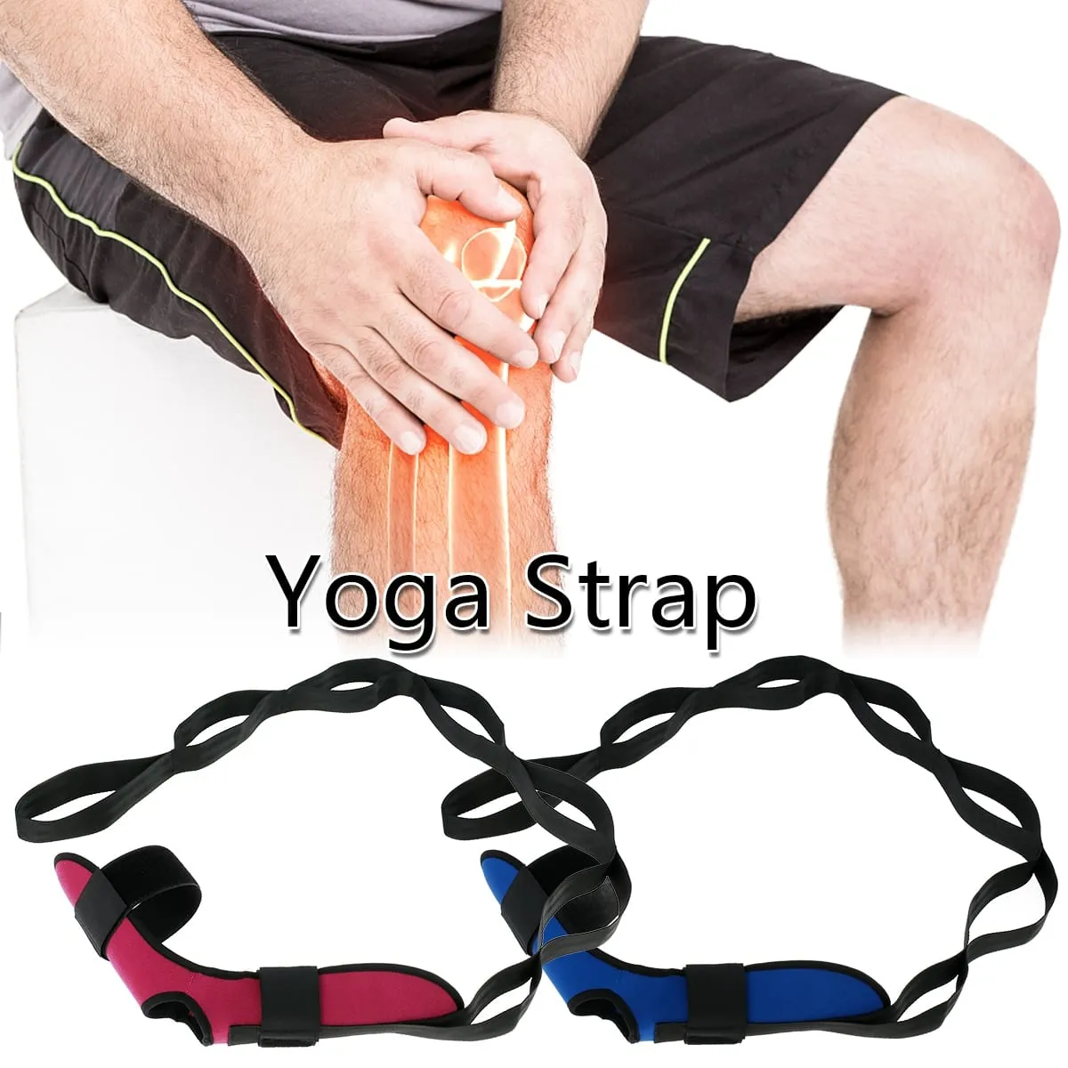 Fitness Yoga Stretching Belt, Dumbbell rack