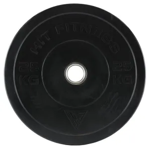 Built to Impress Hit Fitness 25kg Commercial Black Rubber Bumper Plate You Deserve This, Barbell weight set, Wearable Weight, Mats
