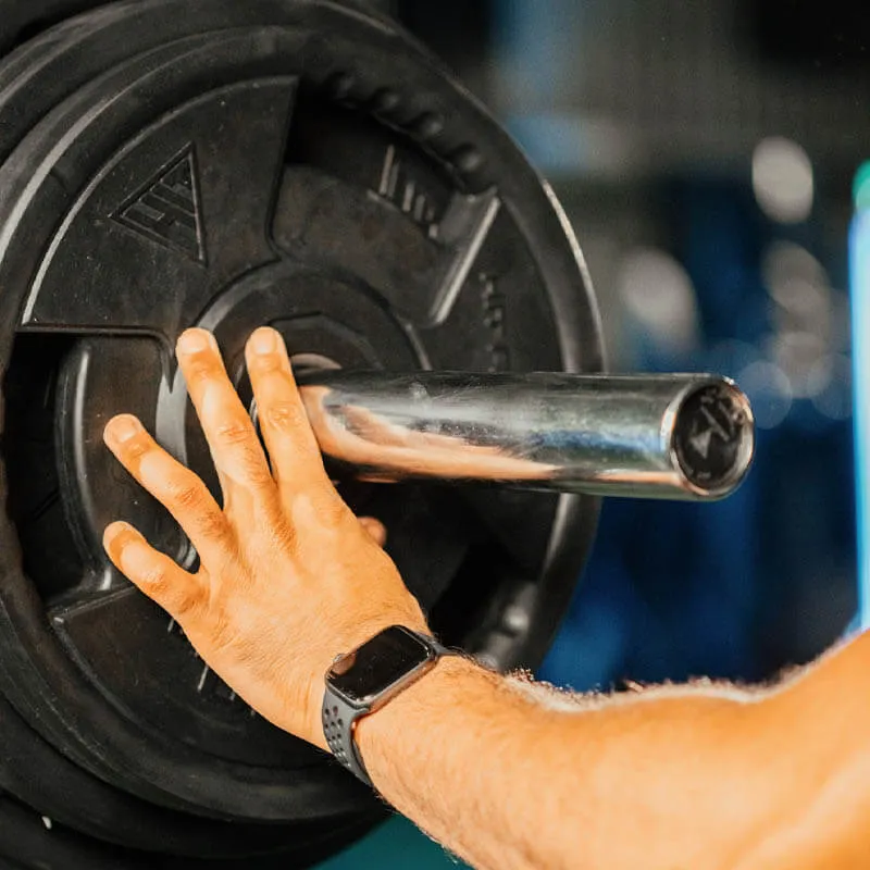 Hit Fitness Rubber Radial Olympic Weight Discs | 25kg, Bands,Tubing