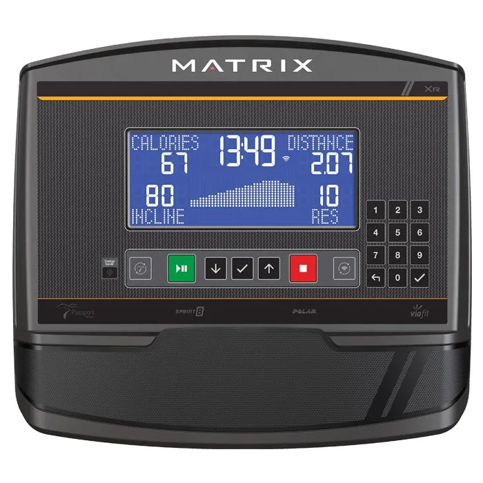 Matrix A30 Ascent Elliptical Trainer with XR Console, Exercise Rings, Gym equipment mat flooring, Functions