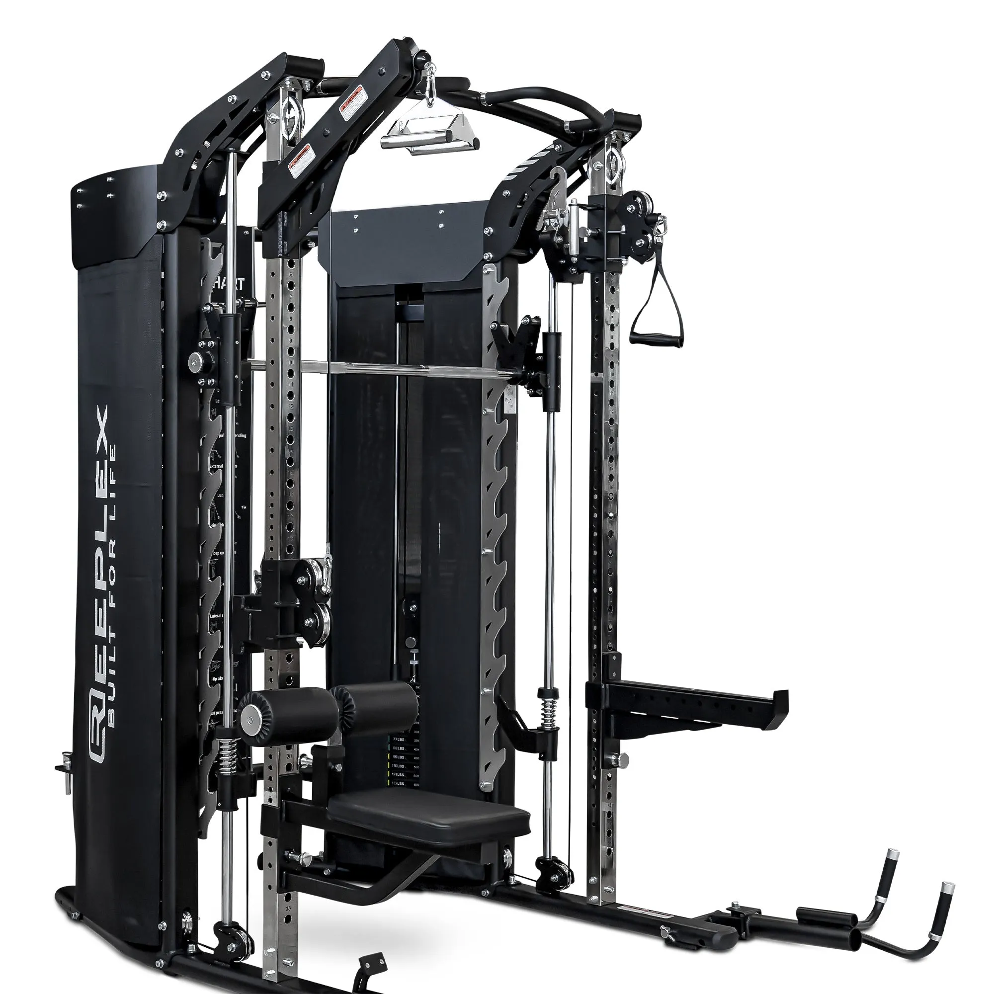 Reeplex CX10 Multi Functional Trainer   Gym Attachments, Power rack squat rack, Weightlifting chalk, Biodegradable resistance bands