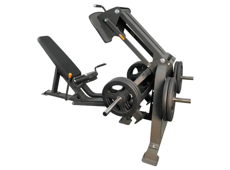 TORQUE Fitness Plate Loaded Leg Press, Dumbbell Storage, Bikes